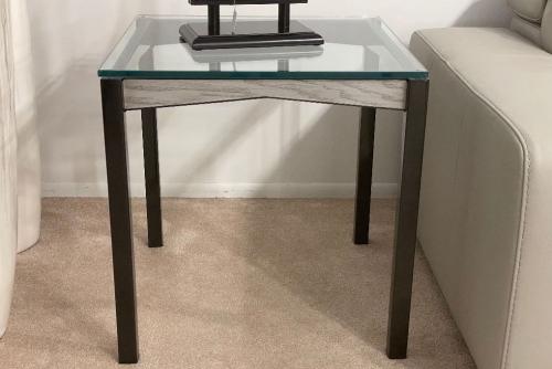End Table With Glass Top