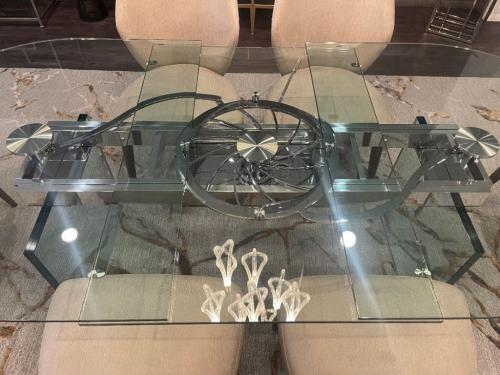 Glass Extension Dining Table